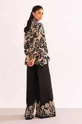 2-PC Printed Raw-Silk Shirt with Trouser CPM-3-231